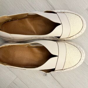 Cream Slip-Ons with Minimalist Design